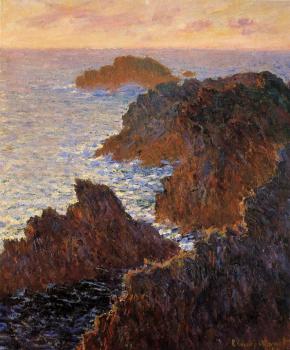 Claude Oscar Monet : Rocks at Belle-Ile, Port-Domois
